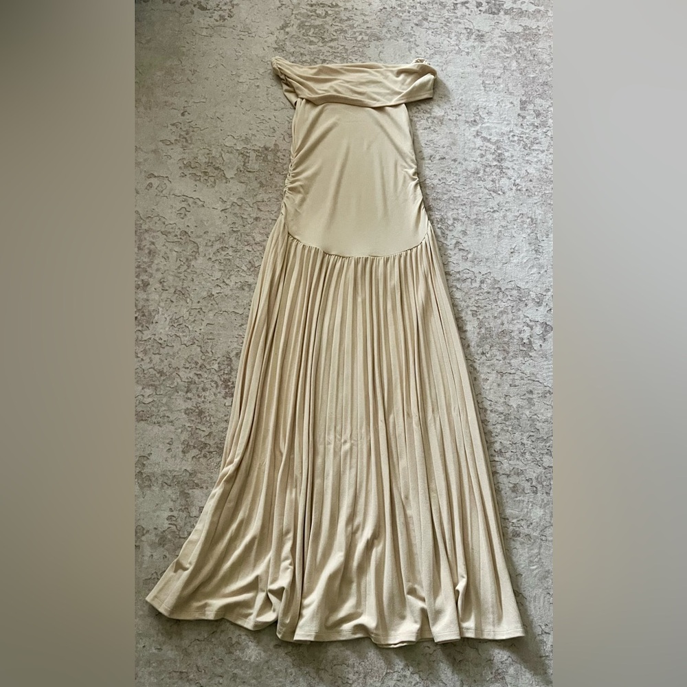 Lioness Field of Dreams Dress in oatmeal - Picture 4 of 7